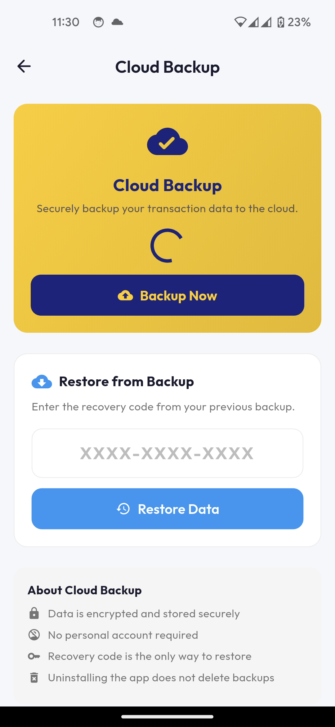 Cloud Backup